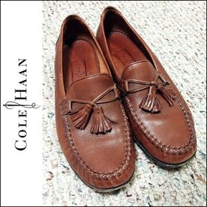Cole Haan Genuine Soft Tassel Leather Loafer Flats